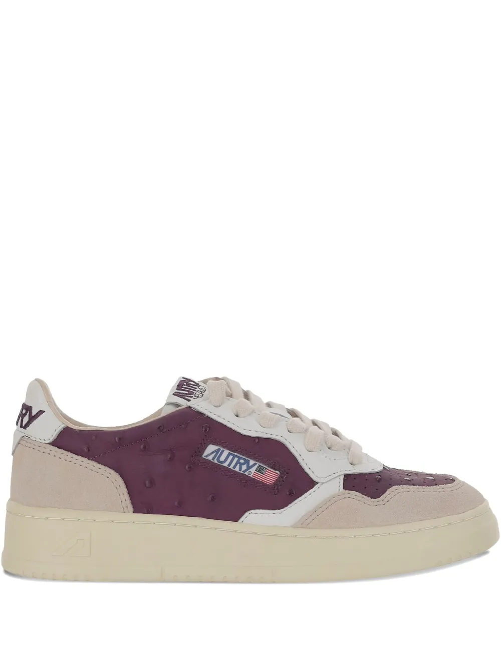 Autry Logo-embroidered Sneakers In Red