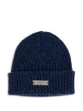 Autry ribbed-knit logo beanie - Blue