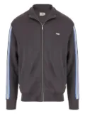 Autry stripe-detail zip-up sweater - Grey