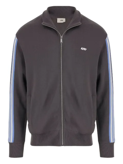 Autry stripe-detail zip-up sweater