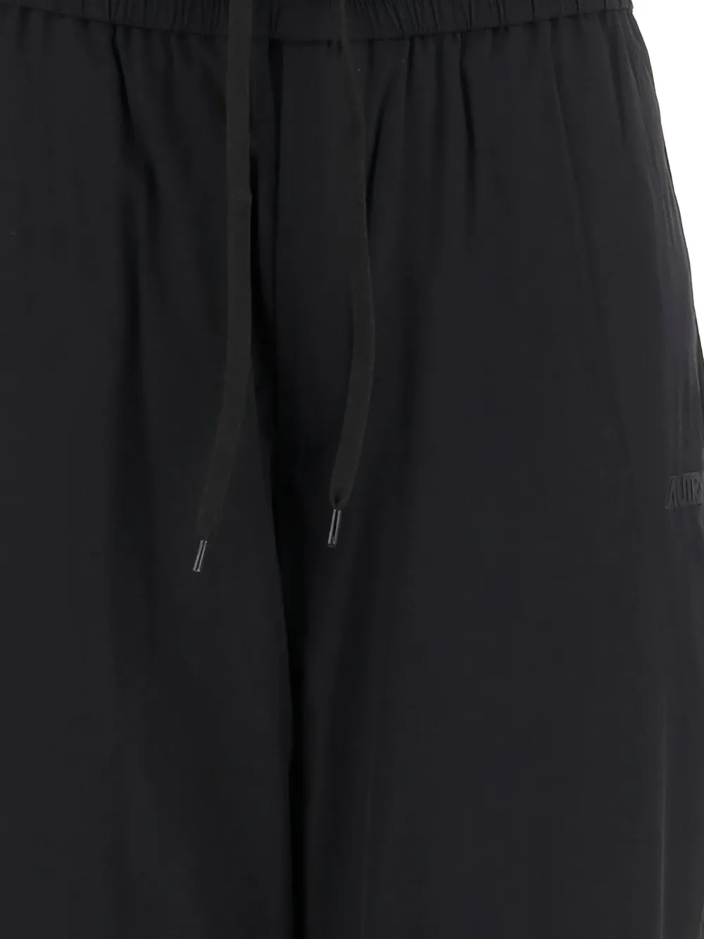 Autry Broek met wijde pijpen en trekkoord Zwart