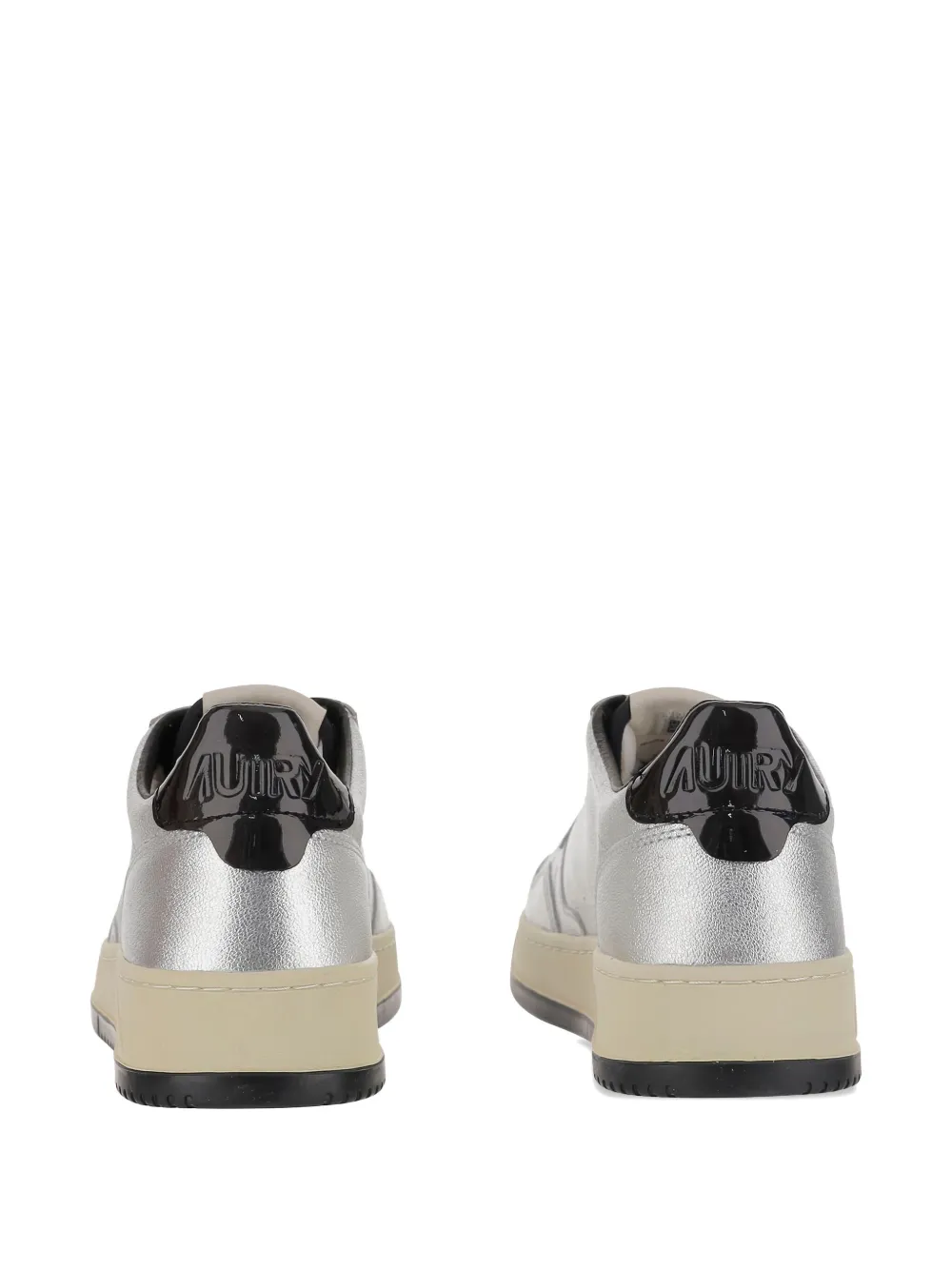 Autry Medalist Lace-up Sneakers In Gray