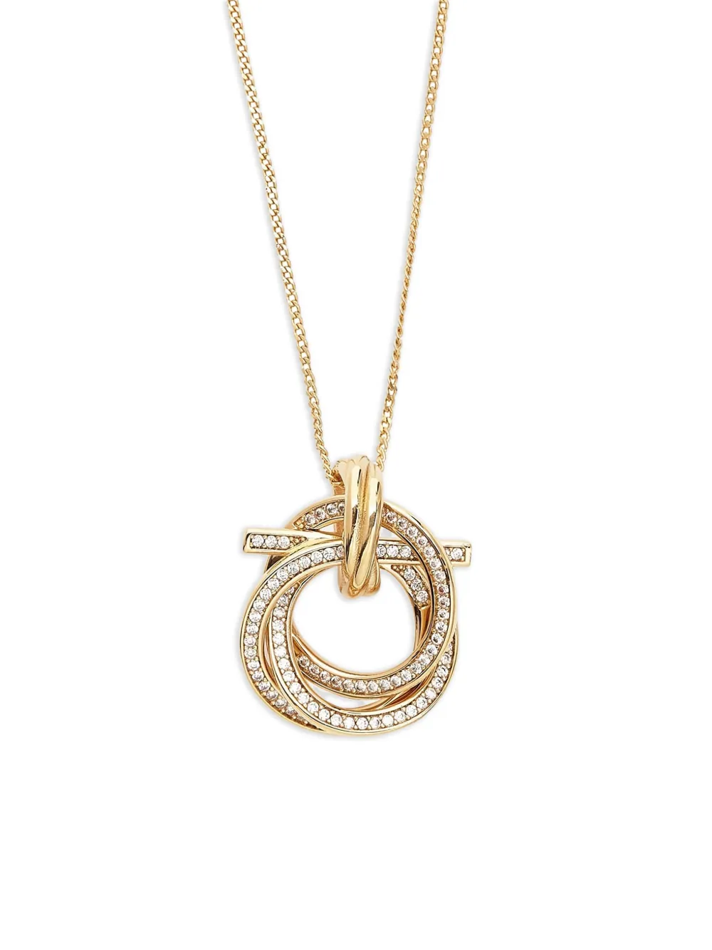 Ferragamo ringe-embellished necklace - Goud