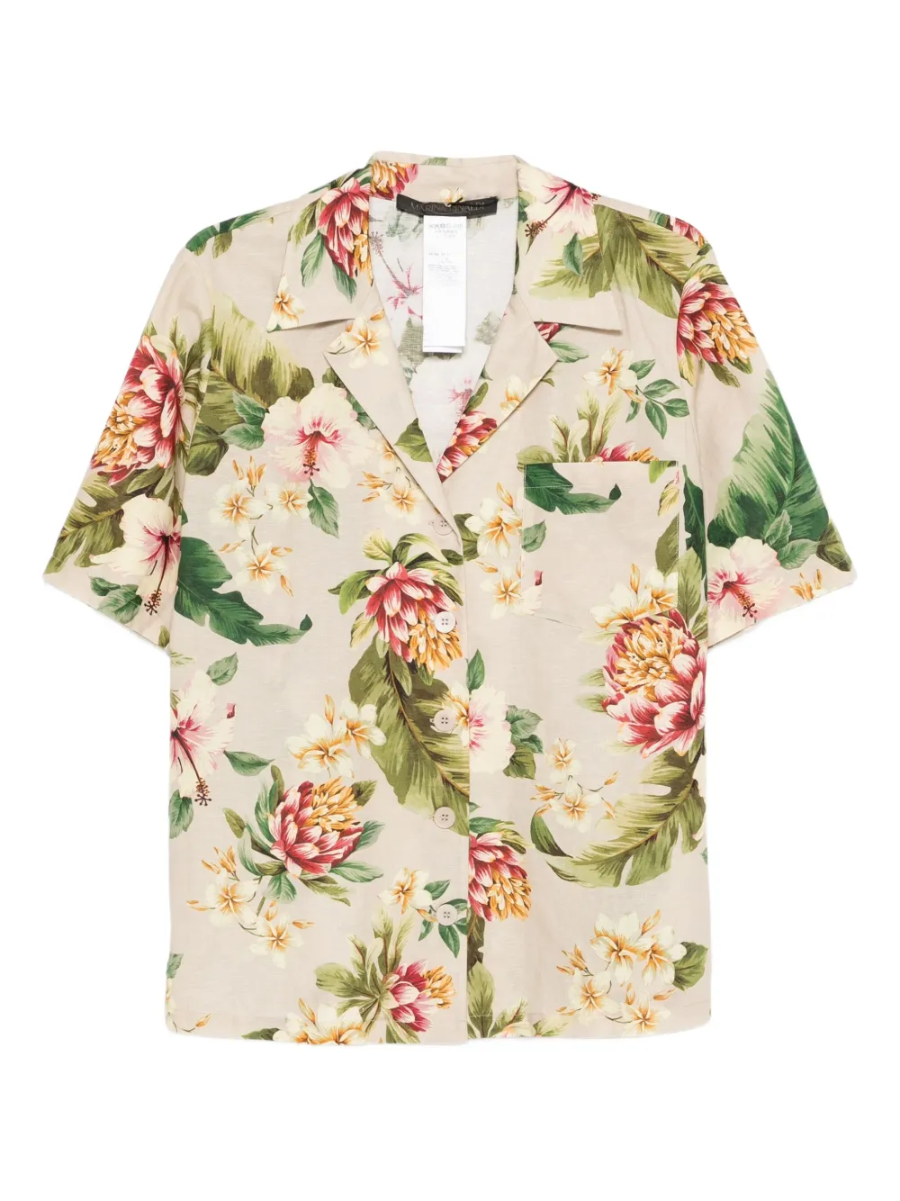 Marina Rinaldi Braies blouse met bloemenprint Beige