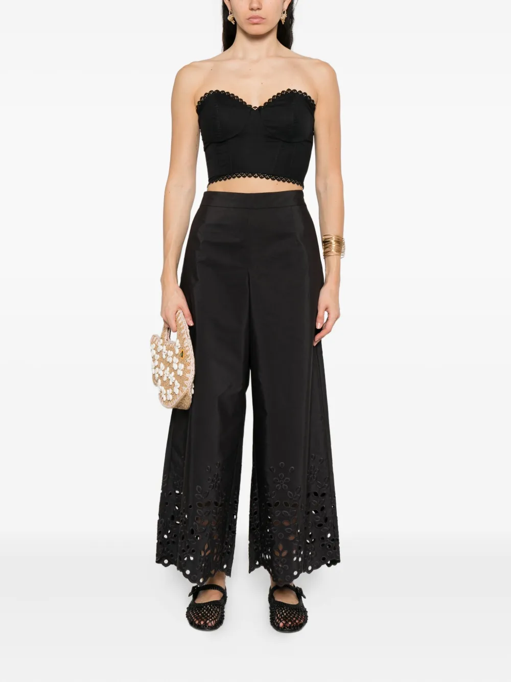 Pennyblack Broderie anglaise broek Zwart