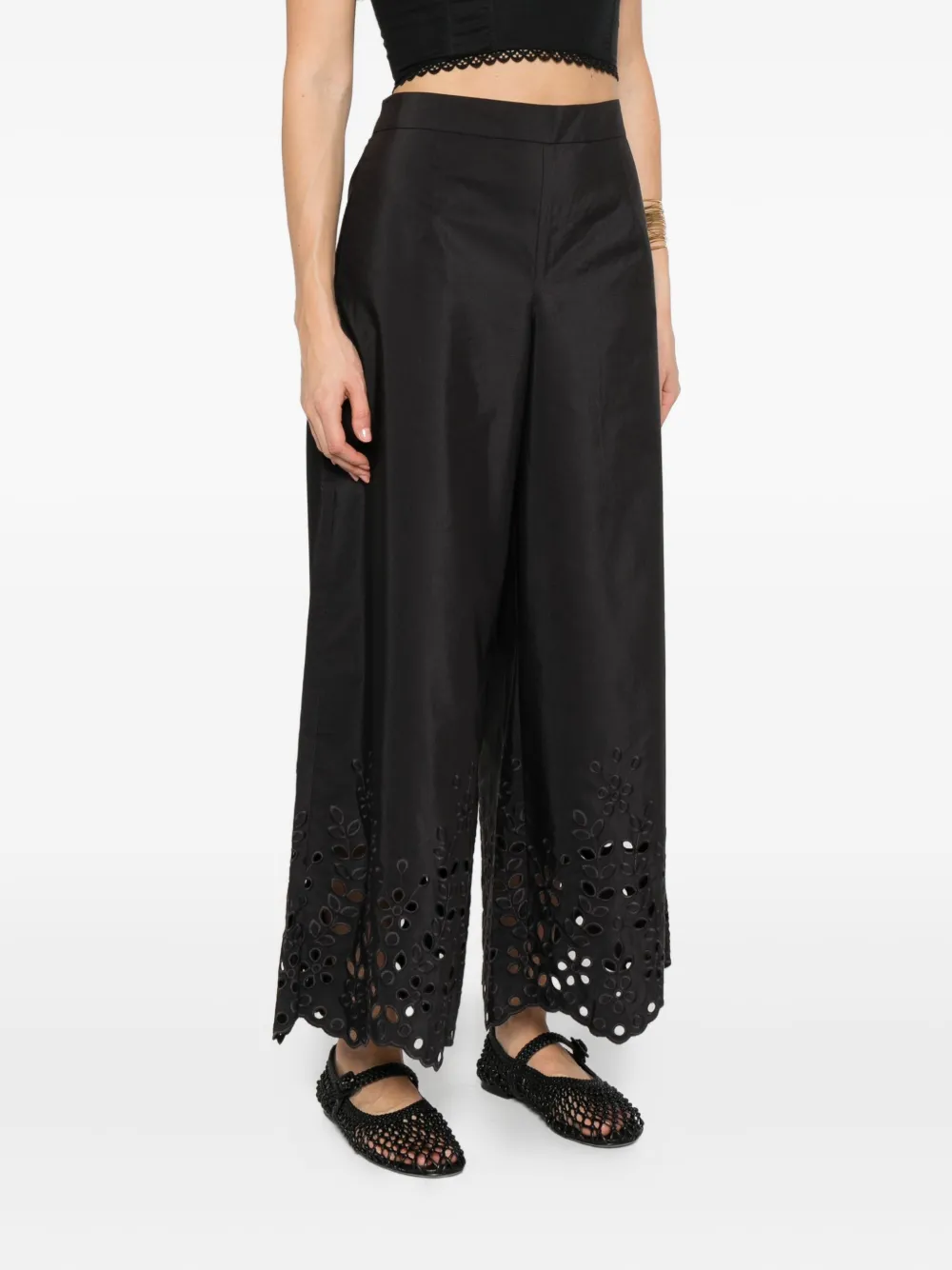 Pennyblack Broderie anglaise broek Zwart