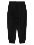 MONOCHROME silk track pants - Black