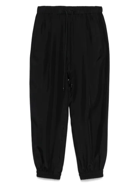 MONOCHROME silk track pants