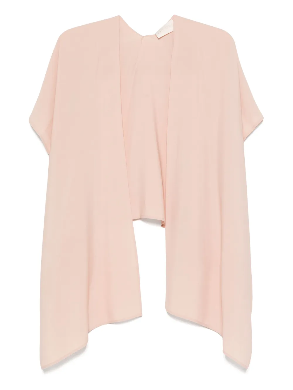 I Blues Short-sleeve Silk Cardigan
