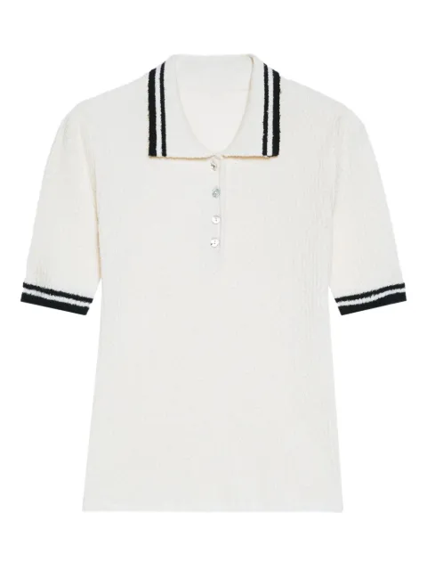 Pennyblack ribbed-knit polo top