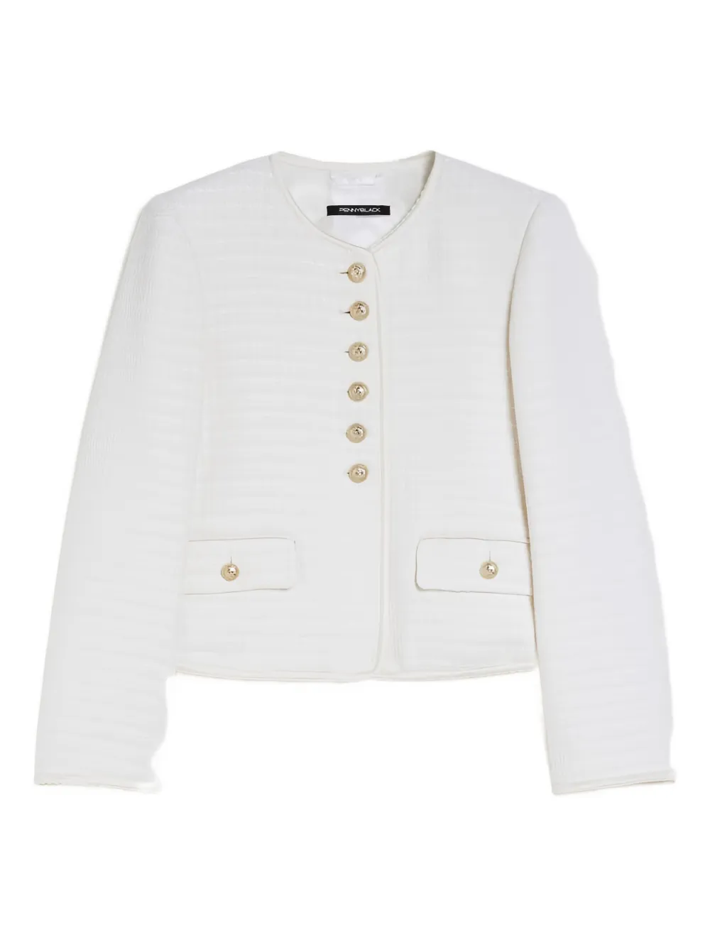 tweed buttoned jacket