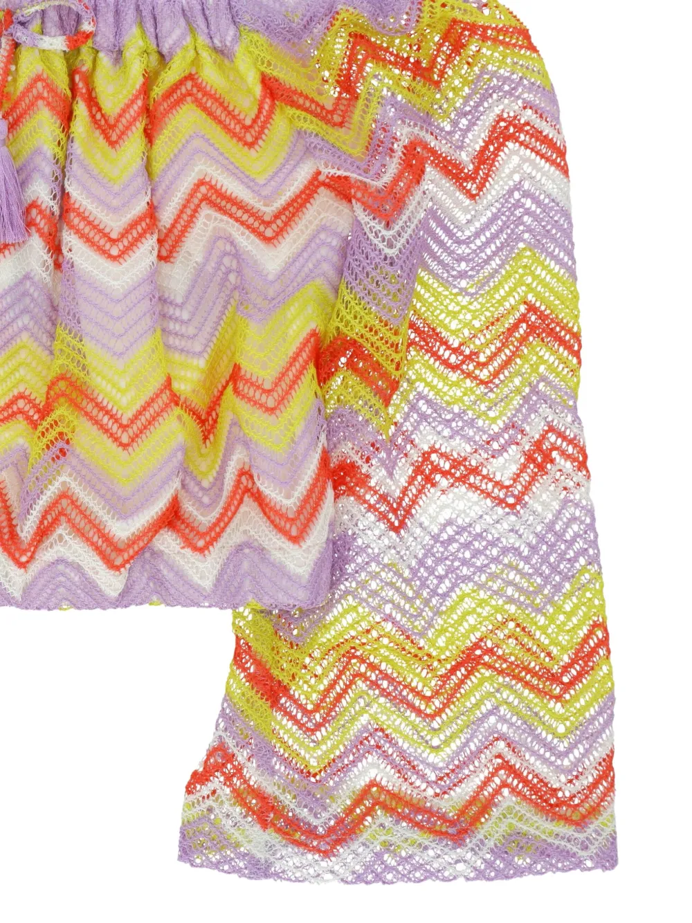 TWINSET Kids Shirt met zigzag-print Oranje
