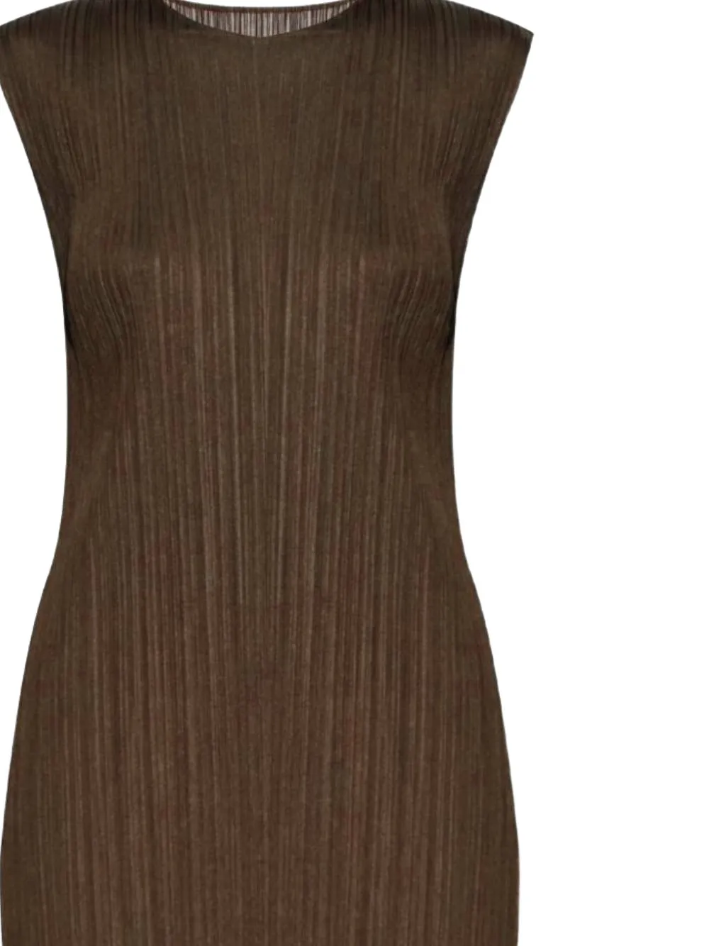 Pleats Please Issey Miyake plissé-effect midi dress - Bruin