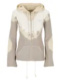 MM6 Maison Margiela tie-dye zip-up hoodie - Neutrals