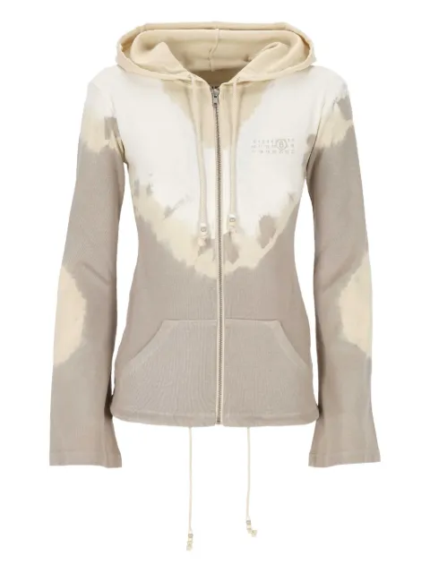 MM6 Maison Margiela tie-dye zip-up hoodie
