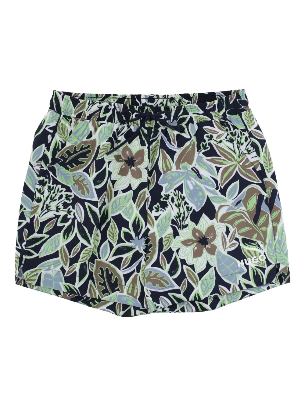 BOSS floral-print swim shorts | Blue | Image 1