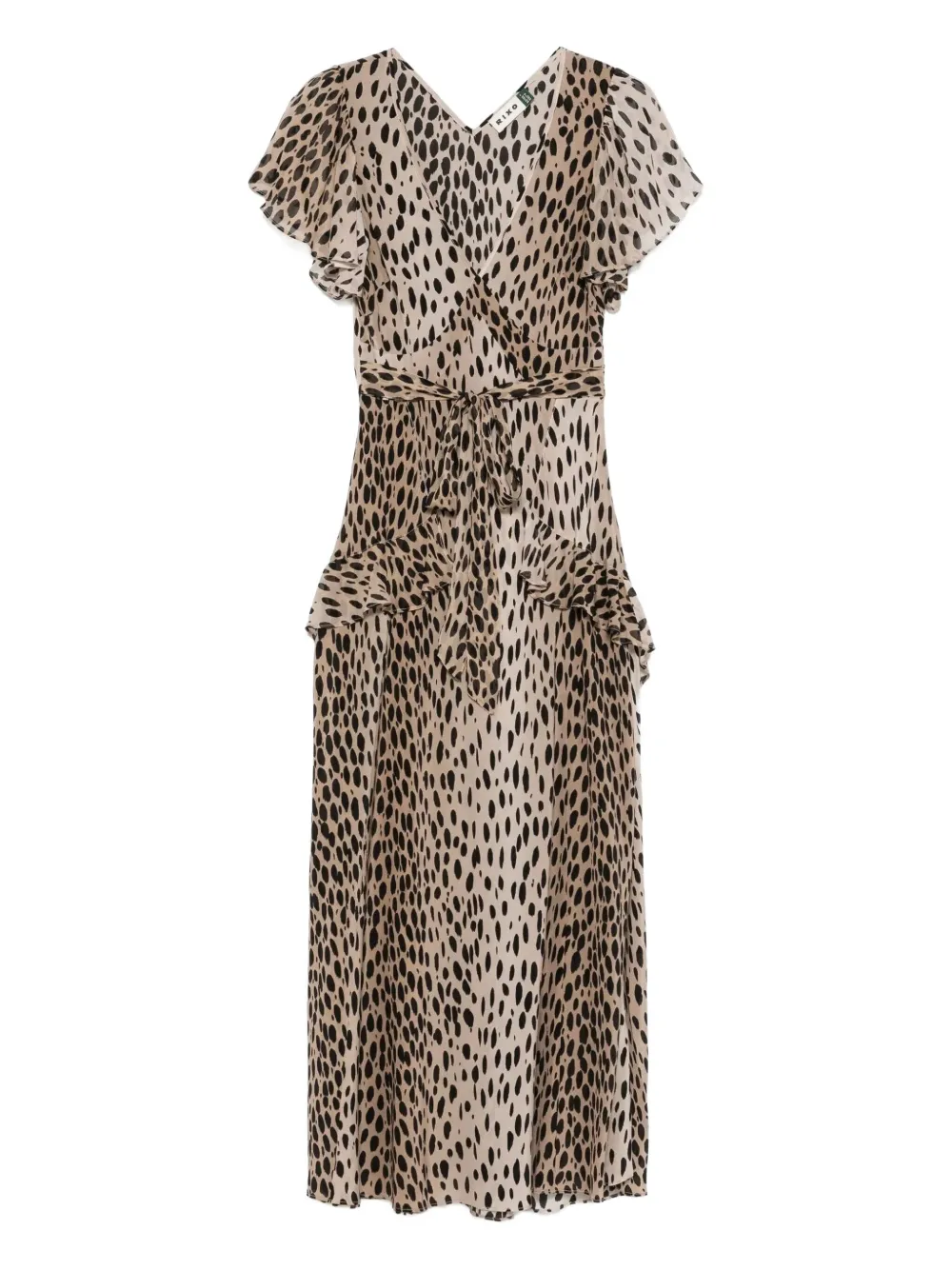 Rixo leopard-print silk midi dress | neutro | Image 1