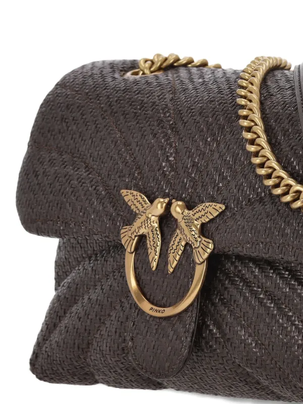 PINKO LOVE バッグ ショルダーバッグ PINKO Love Mini Icon ショルダーバッグ | ブラック | FARFETCH JP