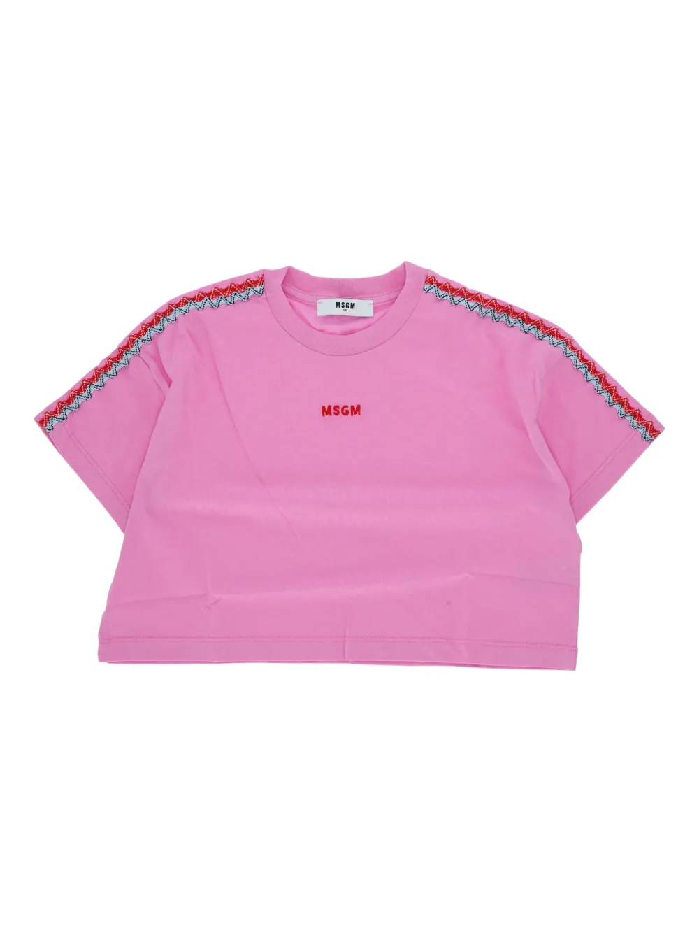 MSGM Kids Katoenen T-shirt Roze