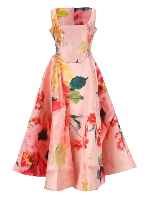 Marques'Almeida vestido sin mangas con estampado floral