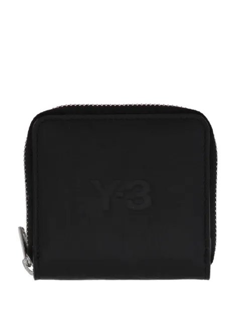 Y-3 logo-debossed leather wallet