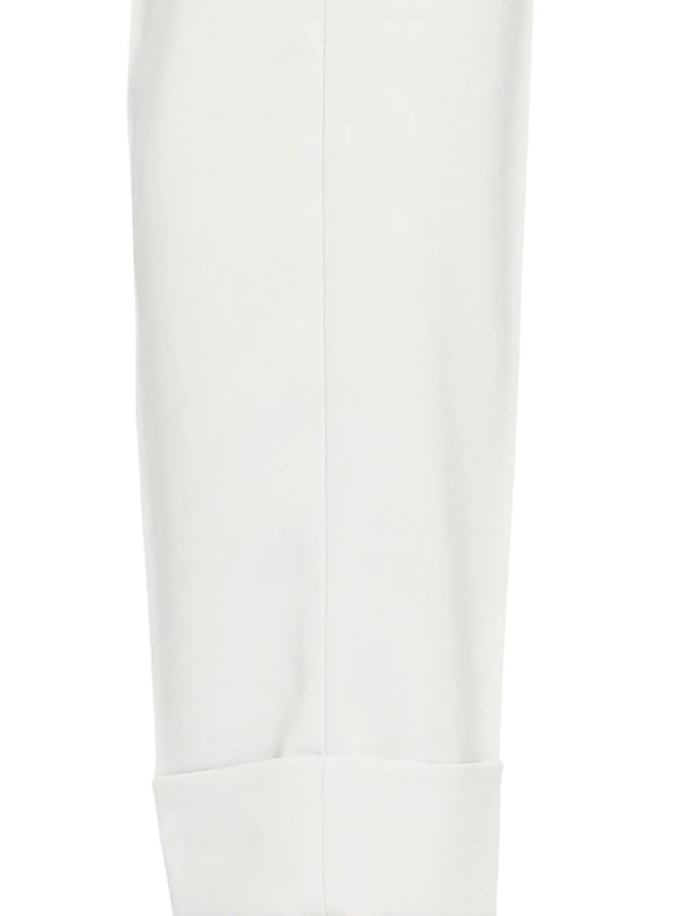 D.Exterior Broek met elastische tailleband en omgeslagen manchetten Wit