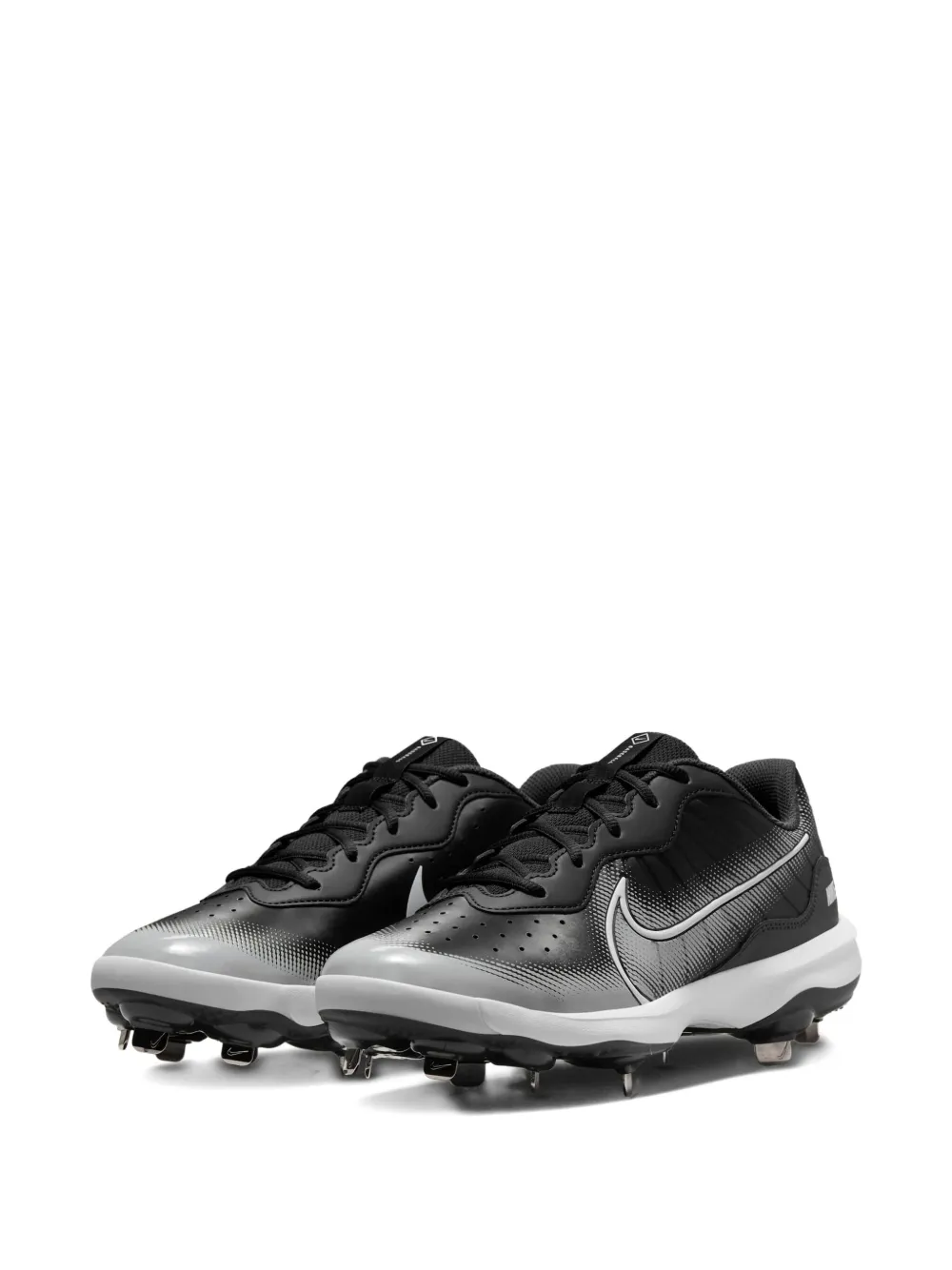 Nike Alpha Huarache Varsity 4 Low "black Dark Smoke Grey" Sneakers In Black
