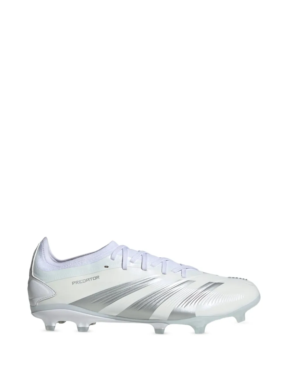 adidas Predator 24 Pro FG "Cloud White/Silver Metallic" cleats | Low-Tops | Image 2