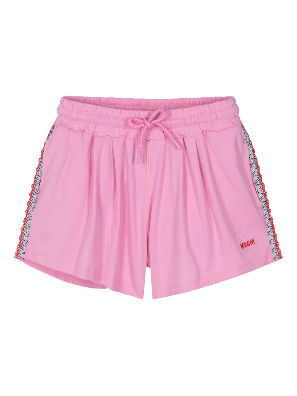 MSGM Kids embroidered shorts | Pink | Image 1