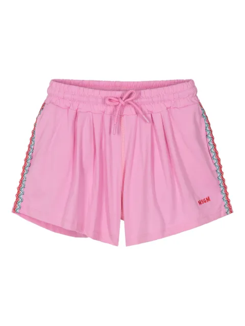 MSGM Kids embroidered shorts