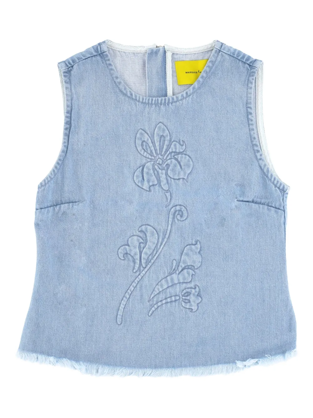 Marques'Almeida floral-print top | azul | Image 1