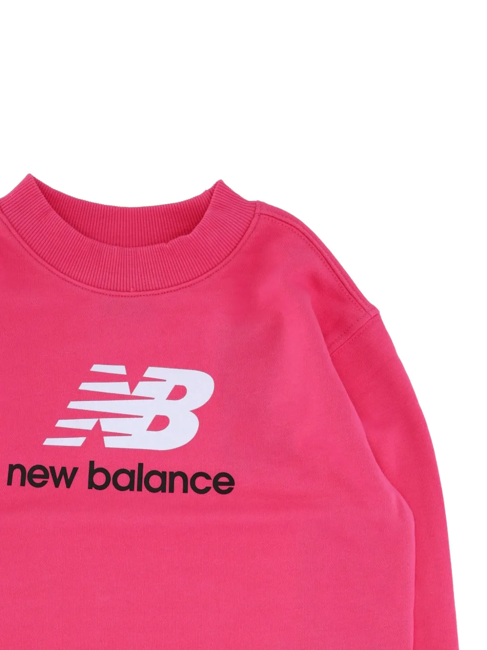 New Balance Kids Sweater met logoprint Roze