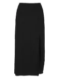 MRZ side-slit midi skirt - Black
