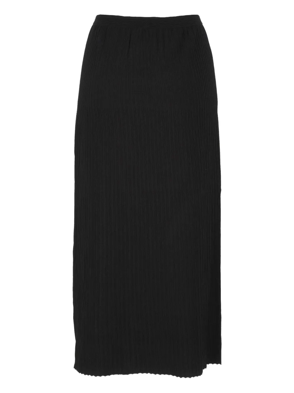 MRZ side-slit midi skirt - Zwart