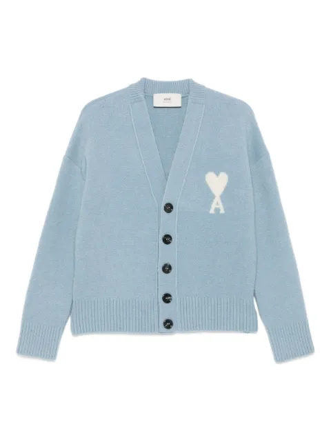 AMI Paris Ami De Coeur button-up cardigan