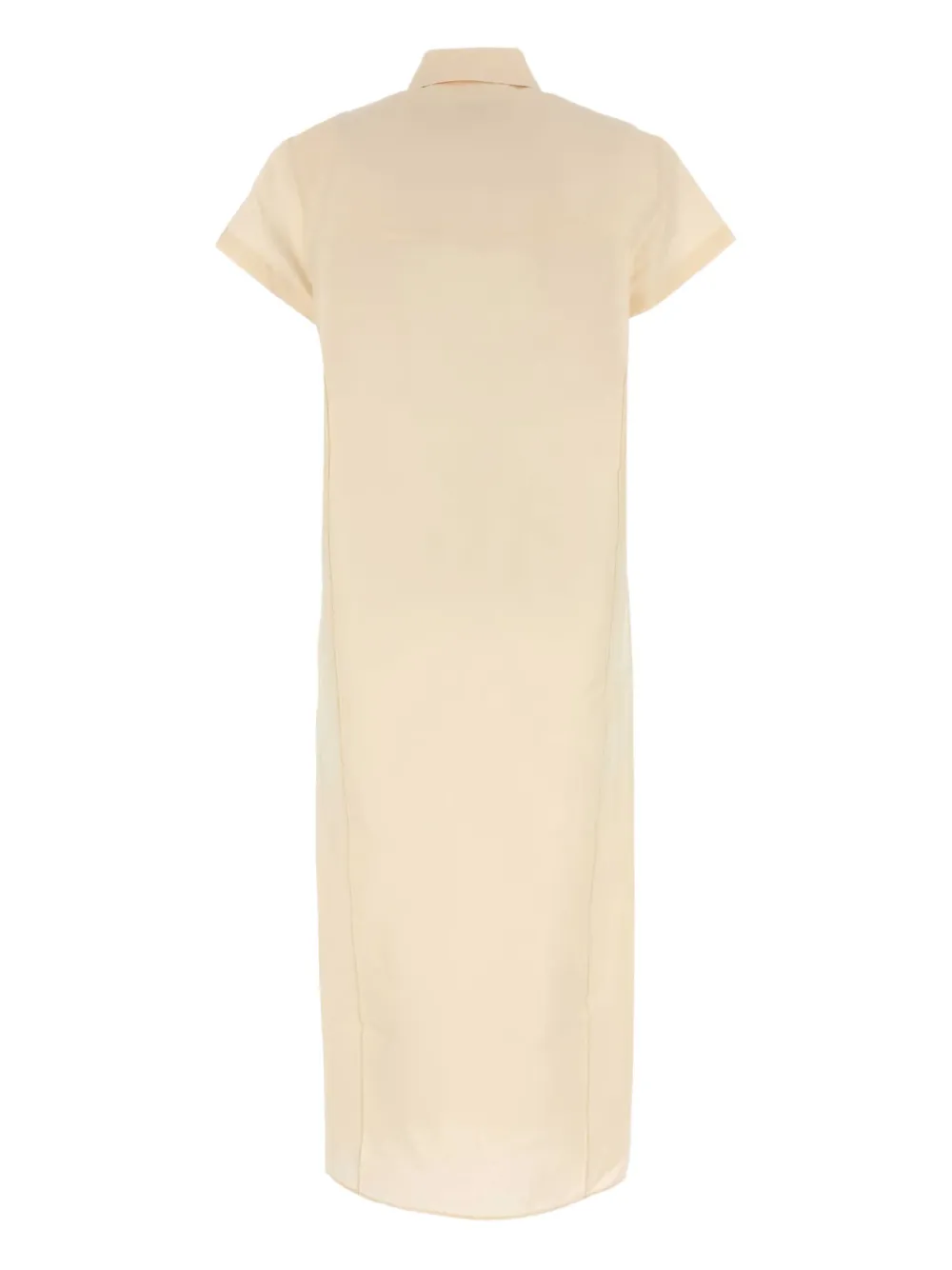 KHAITE midi shirt dress Beige