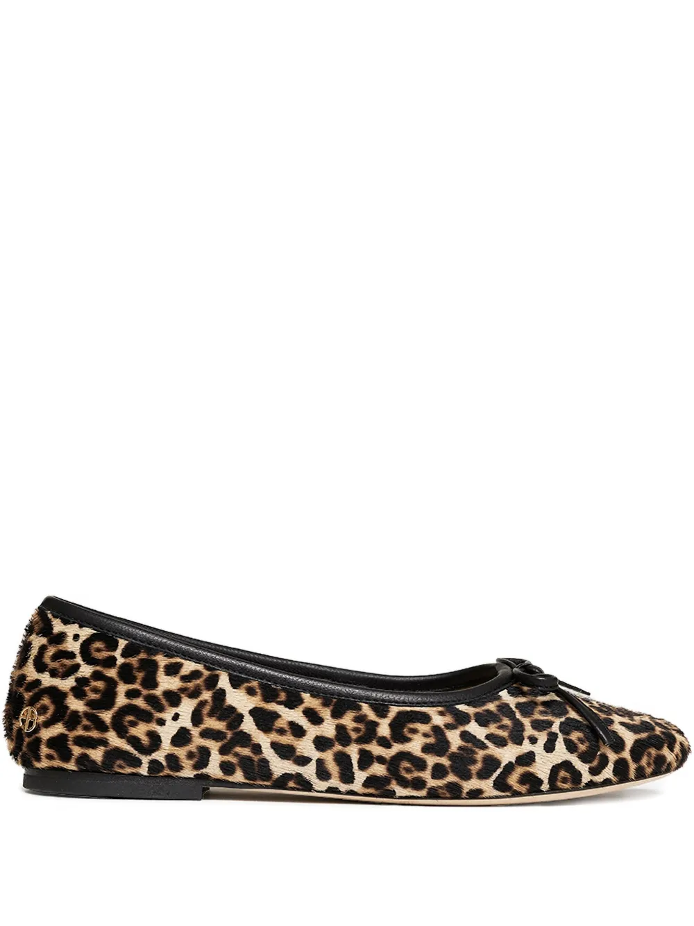 Anine Bing Jamie Leopard-patterm Flats In Animal Print