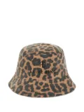 ANINE BING Nicks leopard-print bucket hat - Brown