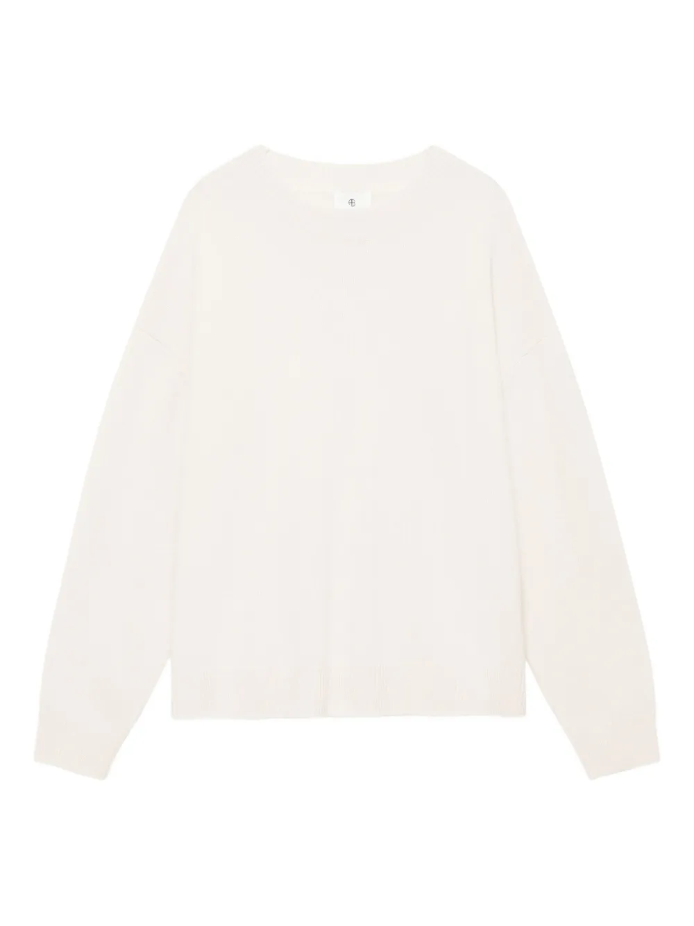 ANINE BING Lee kasjmier trui met ronde hals Beige
