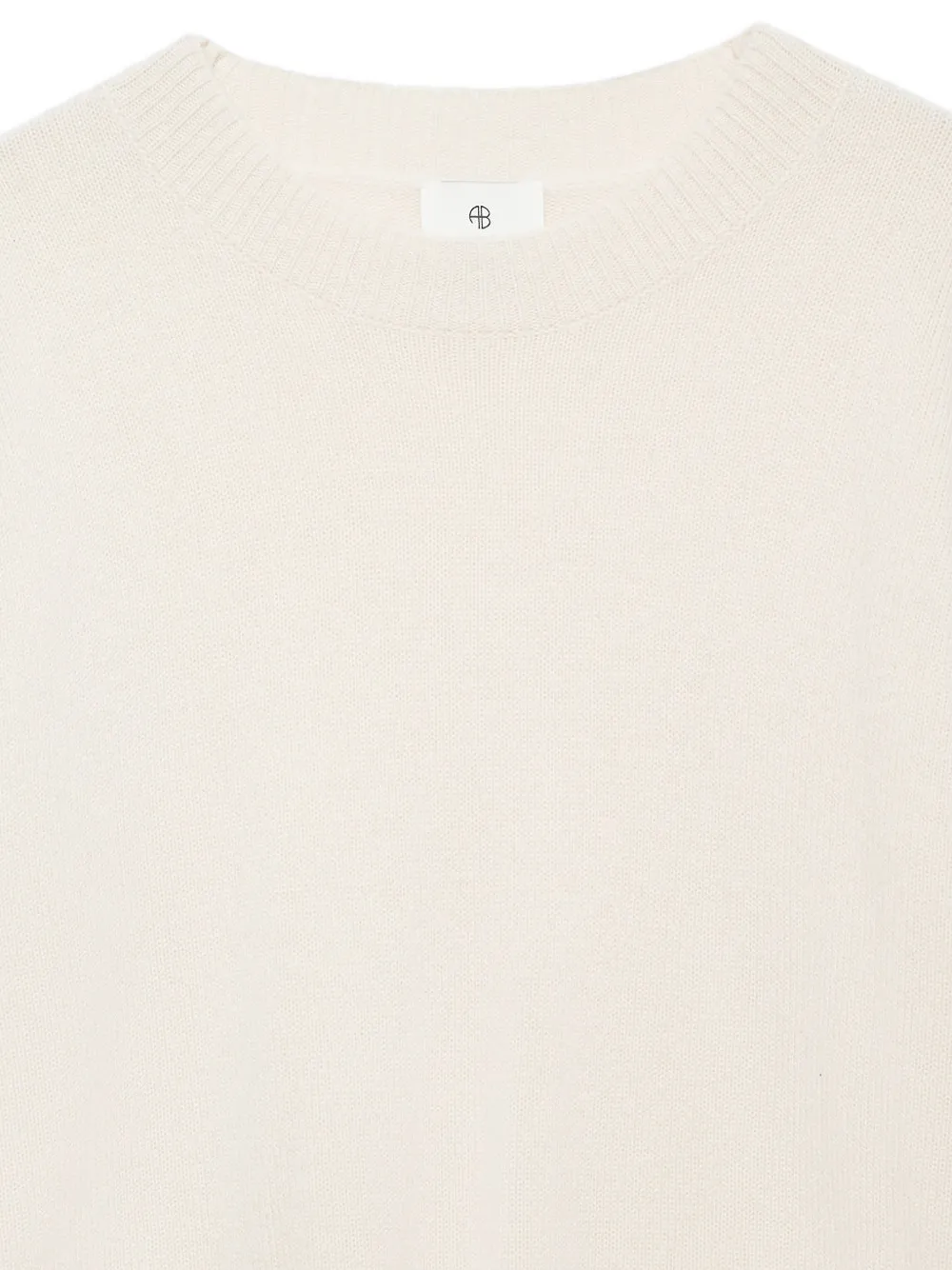 ANINE BING Lee kasjmier trui met ronde hals Beige