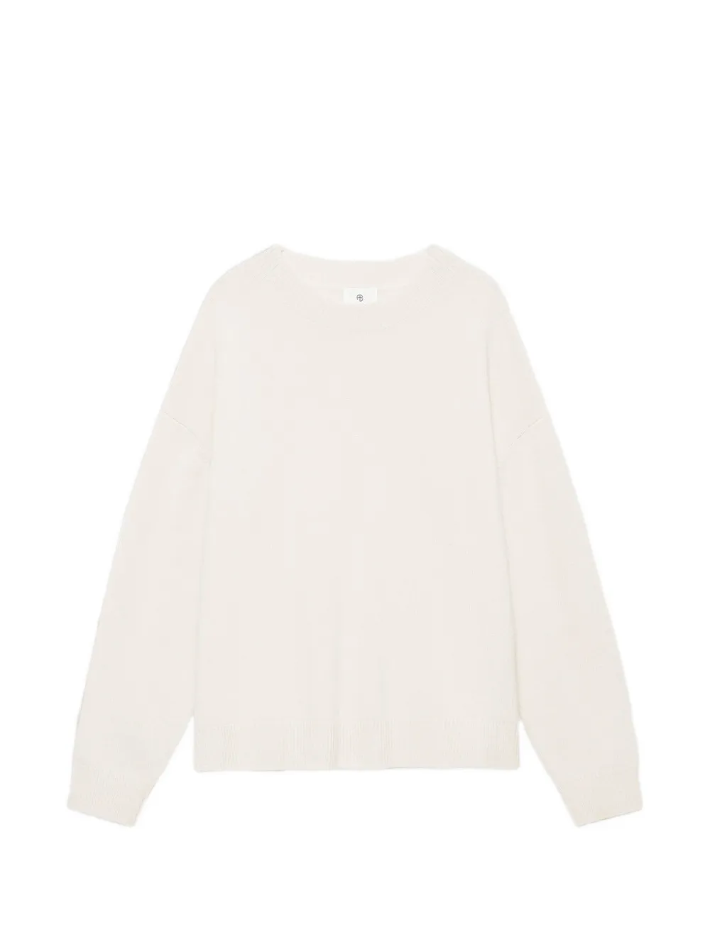 ANINE BING Lee kasjmier trui met ronde hals Beige