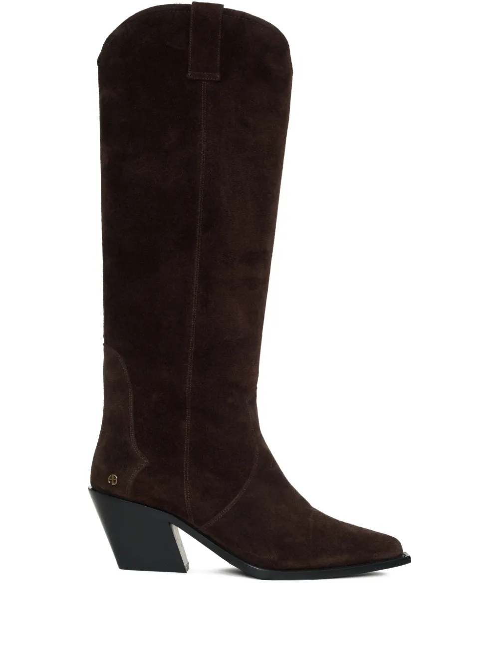 ANINE BING 70mm Tania suede knee-high boots Brown