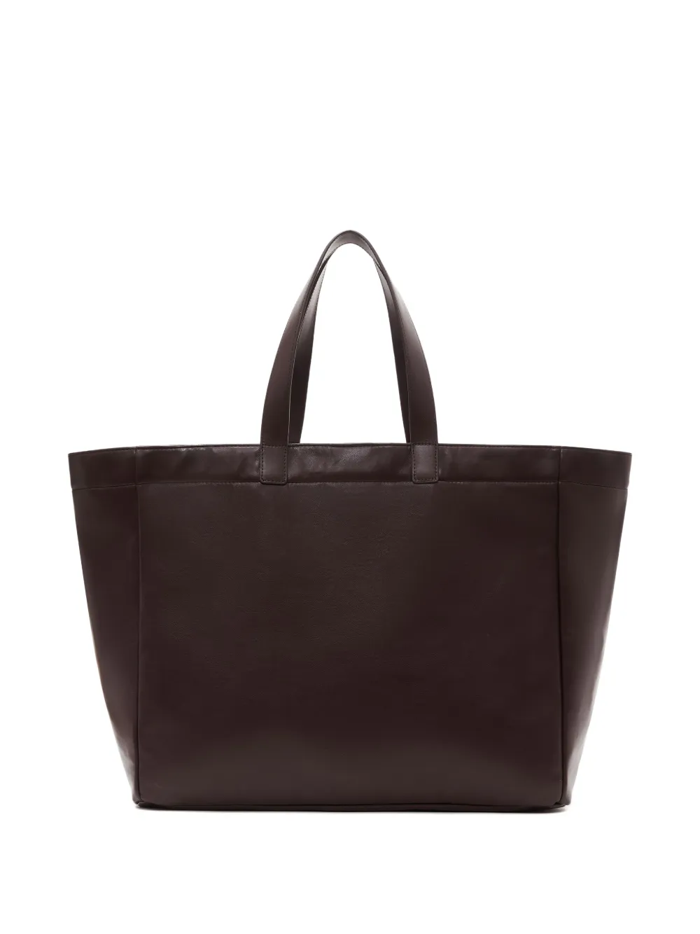 ANINE BING Grote Rio leren shopper met logoplakkaat Rood