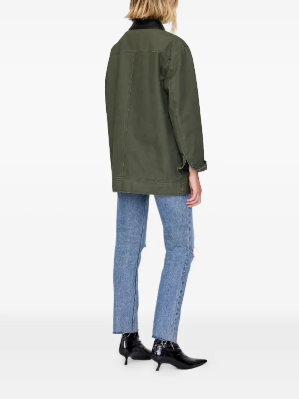 ANINE BING Sean patch-pocket Military Jacket | Green | FARFETCH