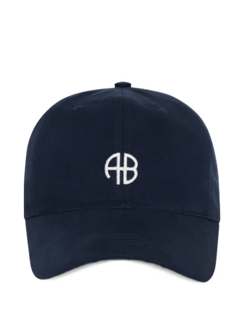 ANINE BING monogram-embroidered baseball cap