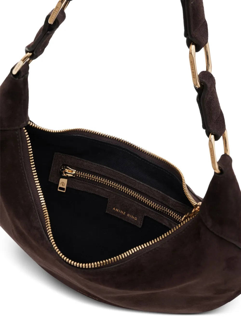 ANINE BING Kate schoudertas Bruin