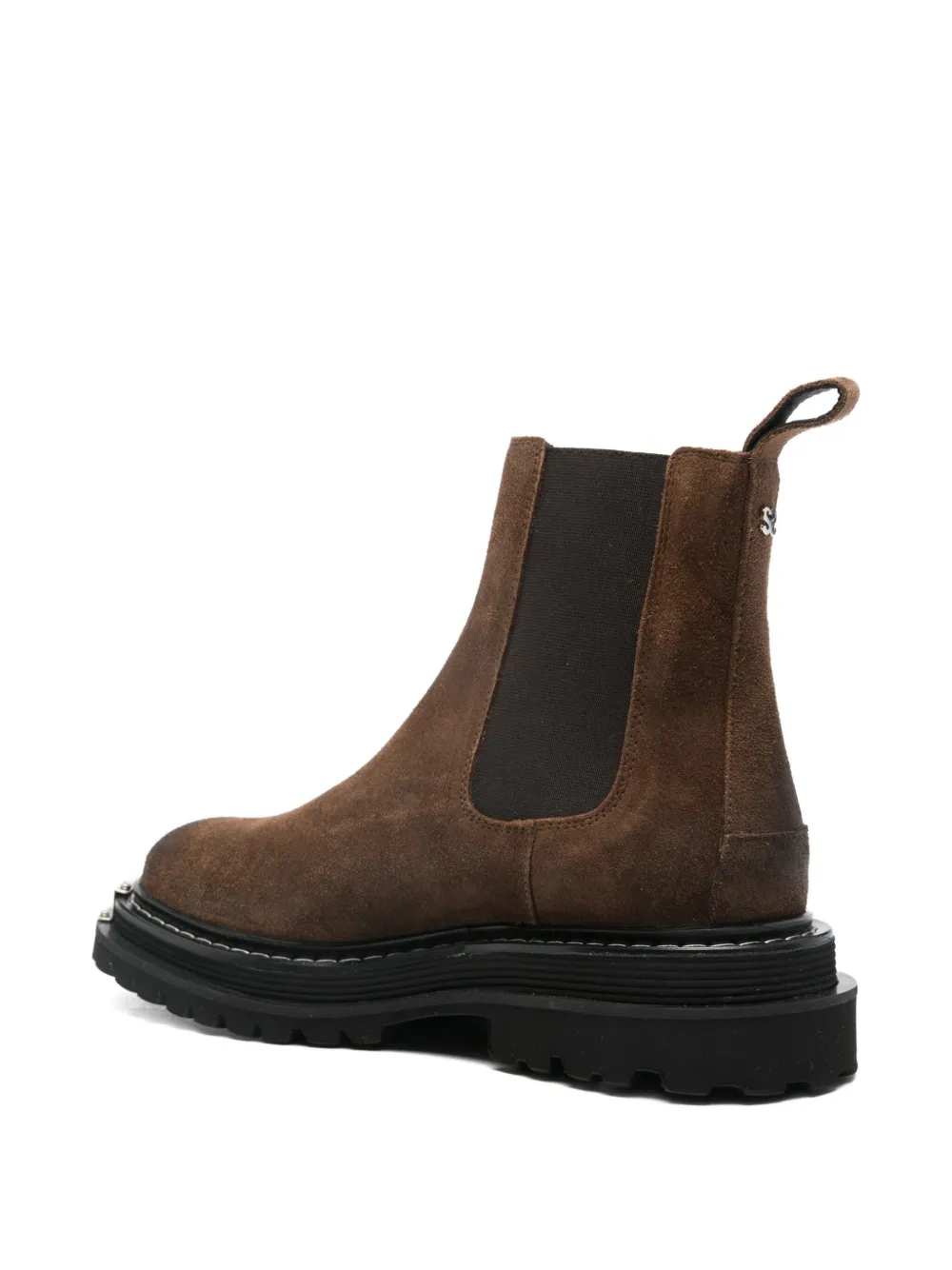 SANDRO Chelsea laarzen met metallic detail Bruin