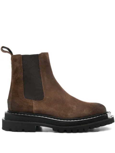 SANDRO metallic-detail chelsea boots