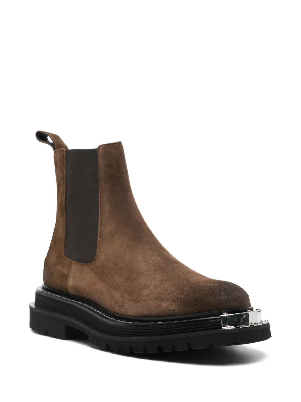 SANDRO Chelsea laarzen met metallic detail Bruin