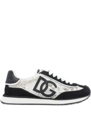 Dolce & Gabbana DG Cushion mixed-material Sneakers | White | FARFETCH